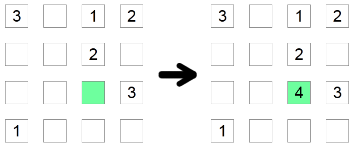 Column / row exclusion example